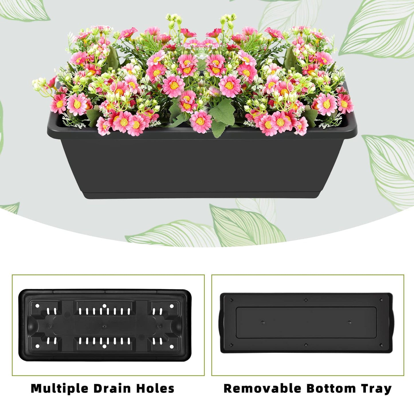 Vertical Raised Garden Bed 3 Tier Elevated Garden Planters Stand Up Garden Planter Box with Drainage Holes for Outdoor Indoor Plants Herbs Flowers Vegetables Black