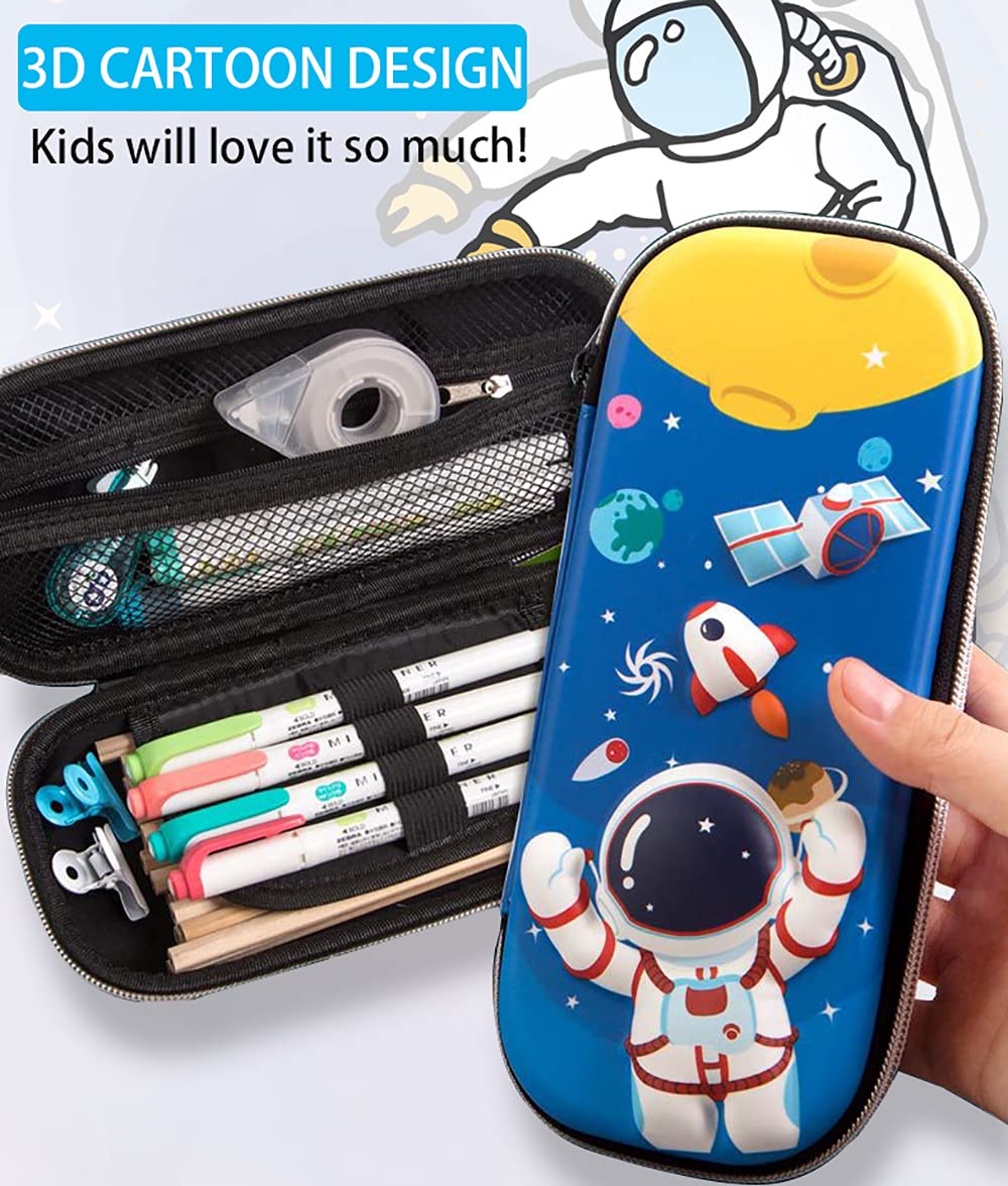 BAUBLE CROWN Pencil Case for Boys 3D EVA Cartoon Storage Pouch Pen Holder for School Kids Large-Capacity Storage Box Children's Student Gift Stationery Box