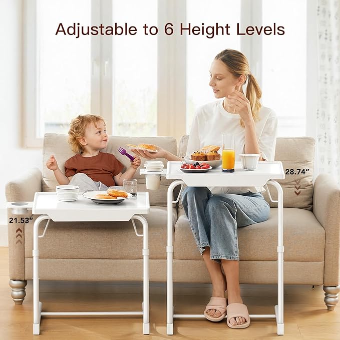 HUANUO Adjustable TV Tray Table