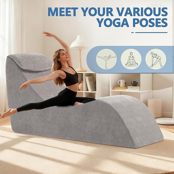 Yoga Chair Lounge for Adult, Yoga Lounge Chair，Ergonomic Chaise Lounge Chair
