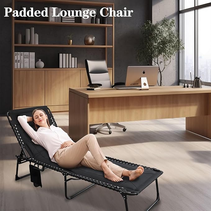 Outdoor Folding Lounge Chair Padded