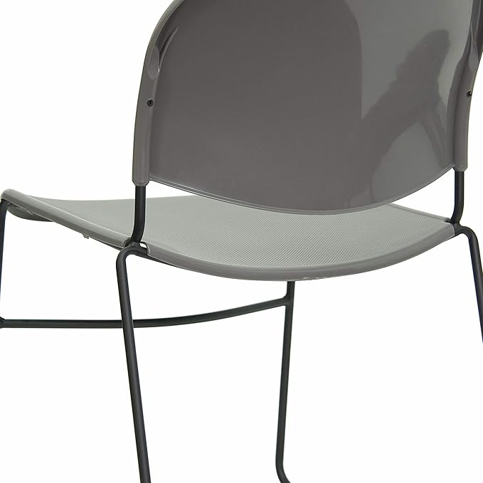Flash Furniture 4 Pack HERCULES Series 880 lb. Capacity Gray Ultra-Compact