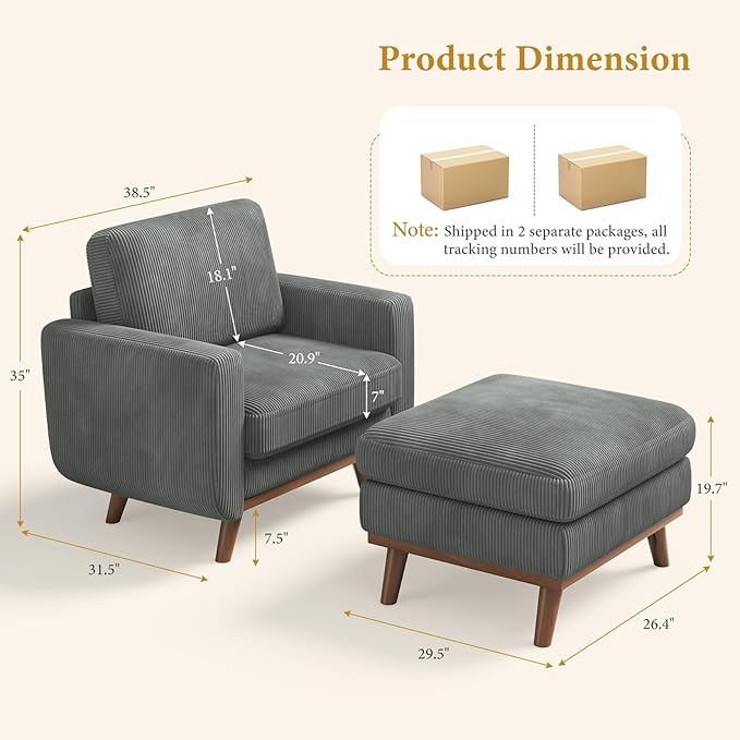 Vesgantti 38.5" Accent Chair