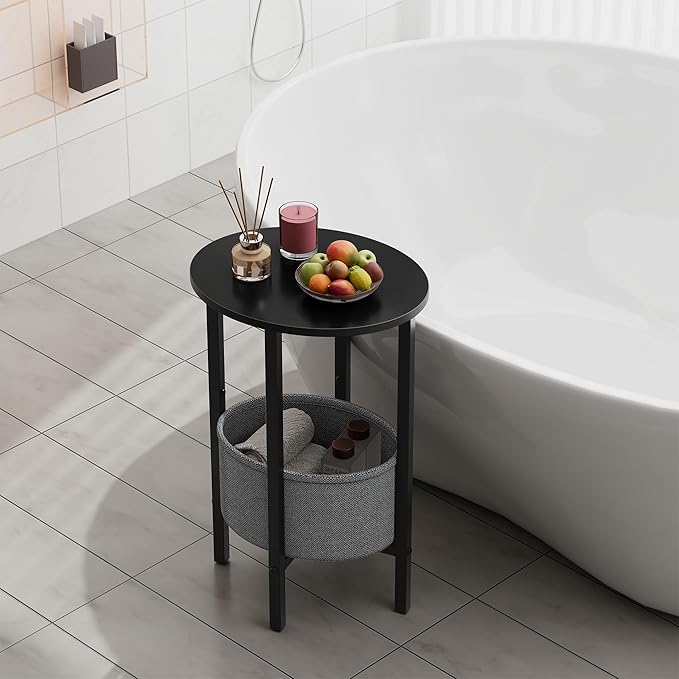 Vagusicc Round Side Table End Table