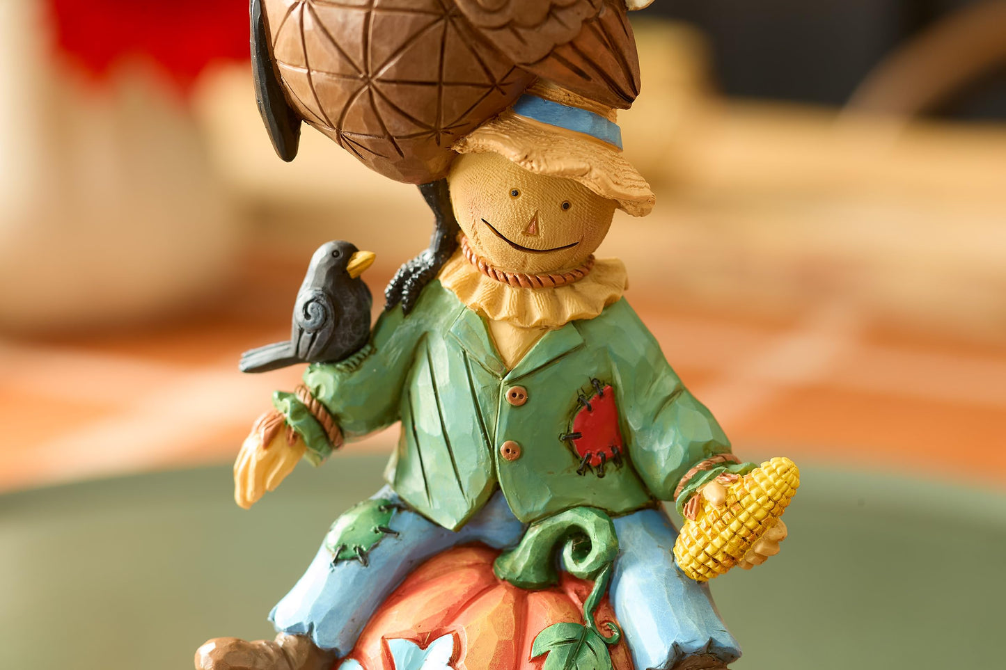 Enesco Jim Shore Heartwood Creek Thanksgiving Harvest Critters Stacked Figurine, 11.22 Inch, Multicolor