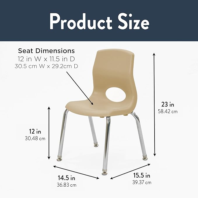 Children’s Factory MyPosture Plus 12" Chair, Tan