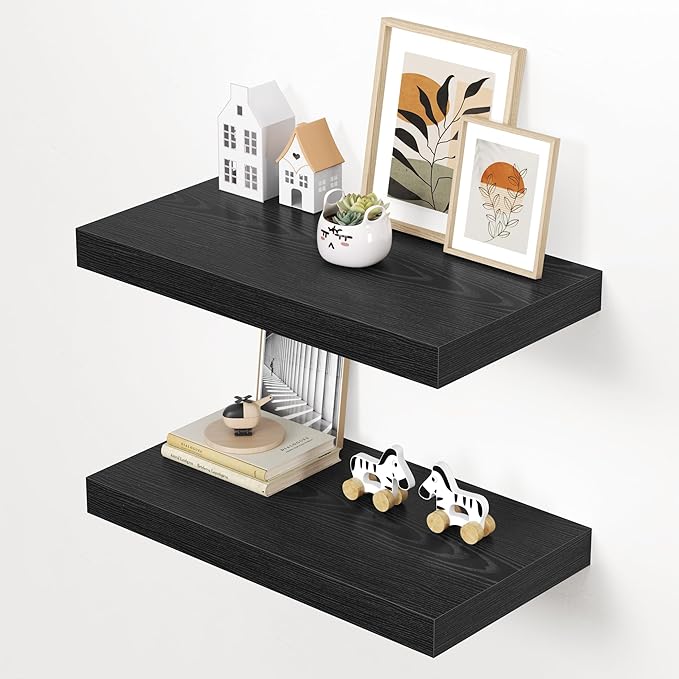 Dreamland 24" Floating Shelves for Wall, Wall-Mounted Shelves for Bedroom