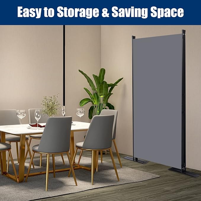 Room Divider 6FT Portable Room Dividers and Folding Privacy Screens, 3 Panel