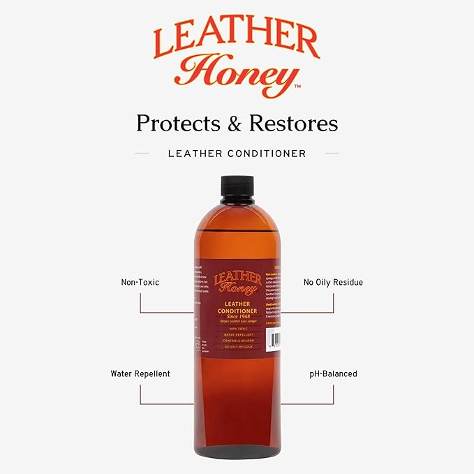 Leather Honey Leather Conditioner, Non-Toxic & Made in the Usa Since 1968.