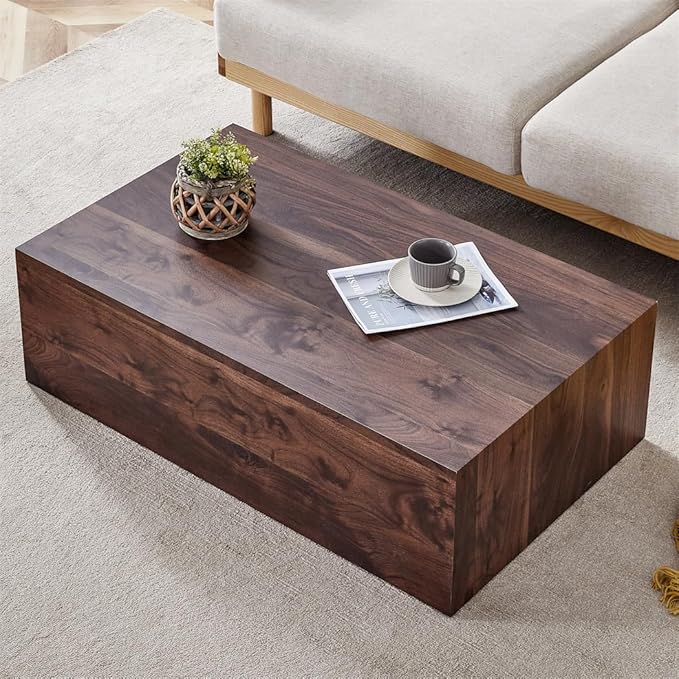Coffee Table for Living Room Table, Modern Wood Coffee Table, Center Table