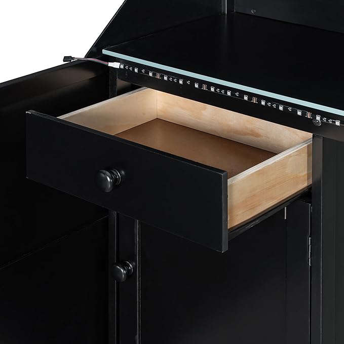 Modern Gaming Loft Bed with Built-in Desk, LED Lighting & Charging Hub –Twin