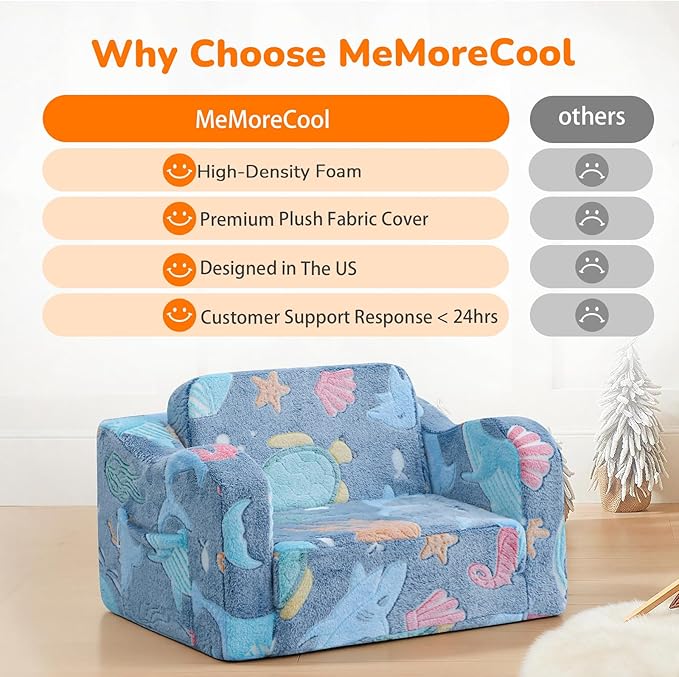 MeMoreCool Glowing Ocean Kids Chair