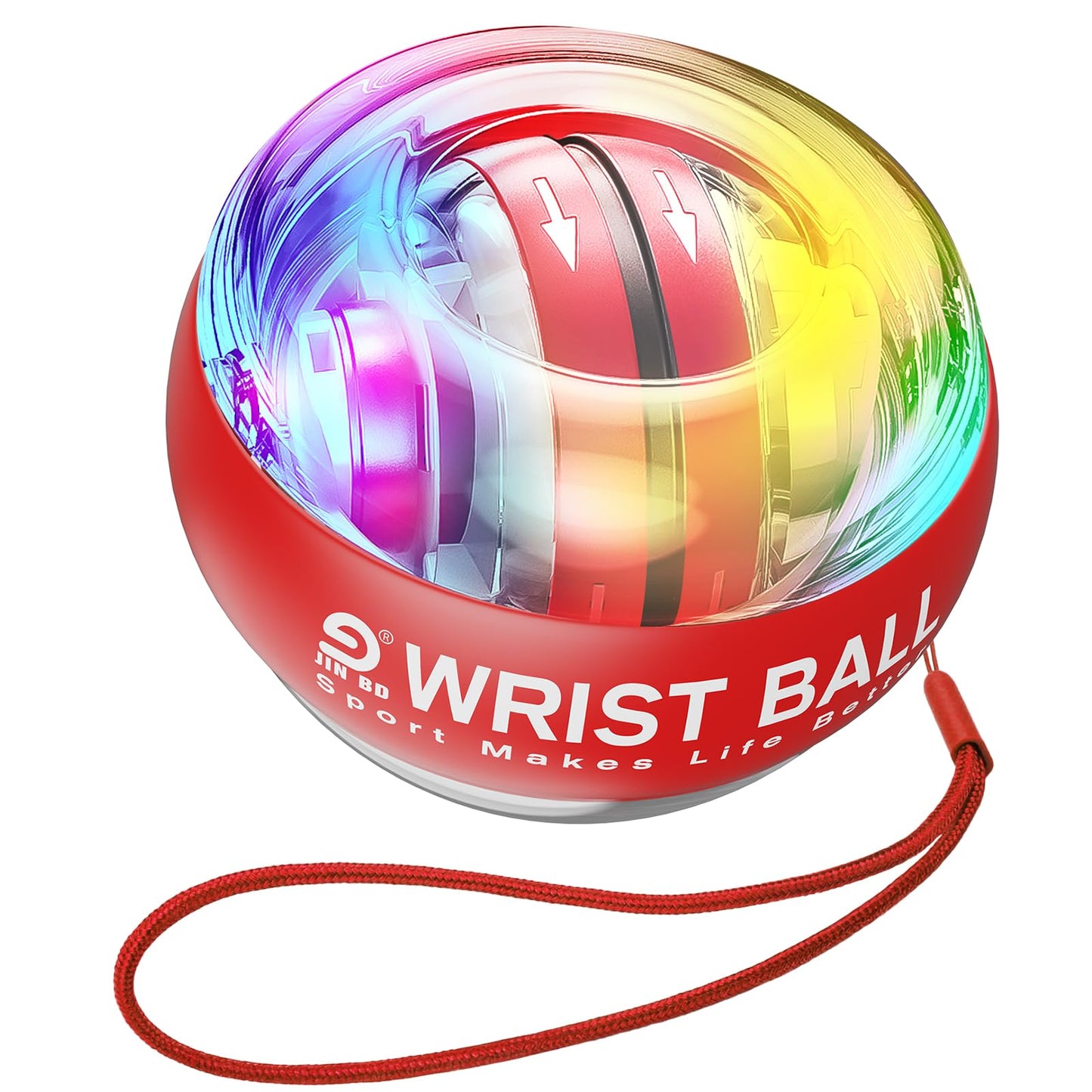 Wrist Trainer Ball Auto-Start Gyroscopic Forearm Exerciser Gyro Ball for Strengthen Arms, Fingers, Bones and Muscles