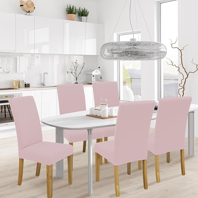 BIETYONE Stretch Dining Chair Covers Set of 4, Soft Removable Washable Kitchen
