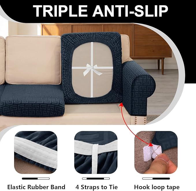 UNBBRRL Stretch Couch Backrest Cushion Cover