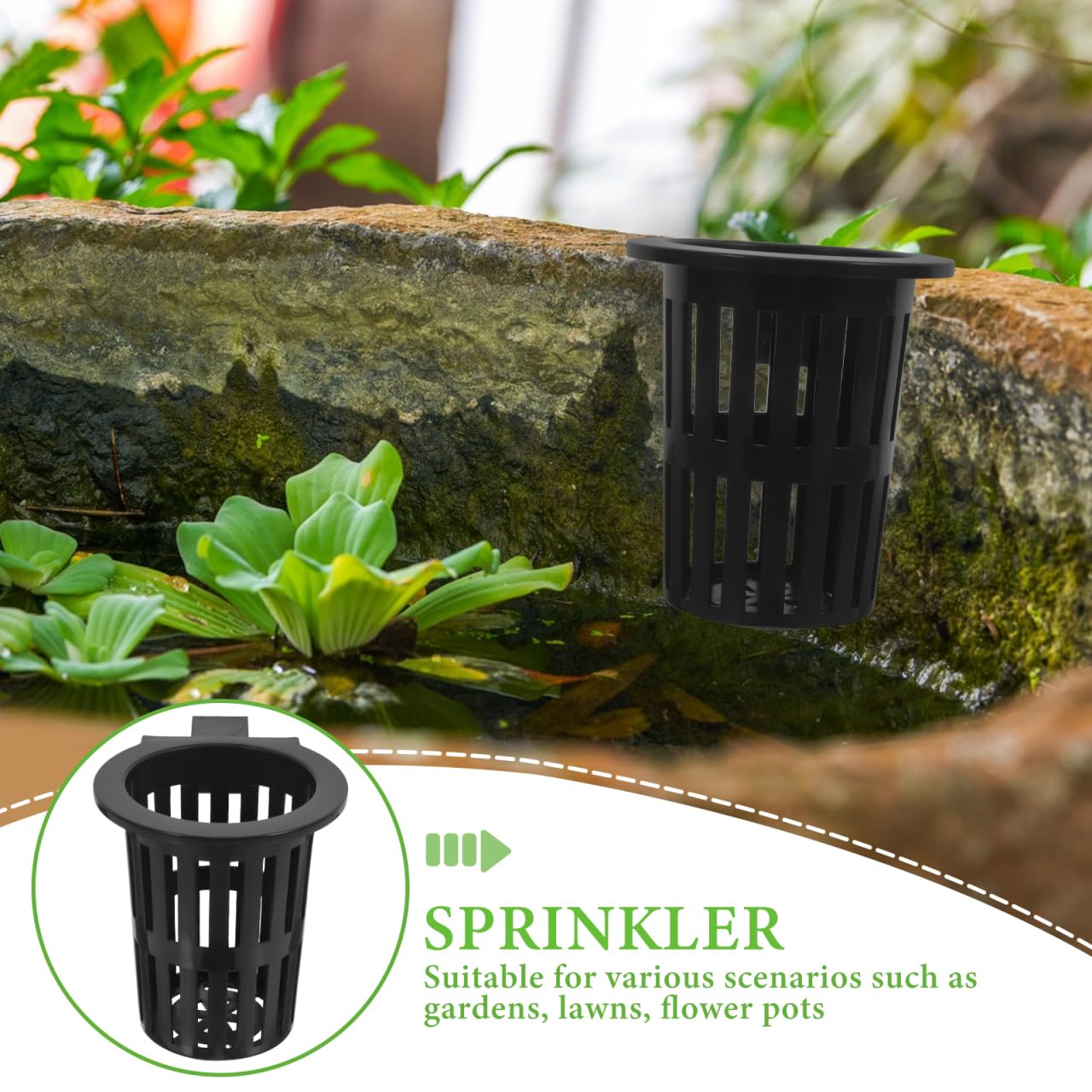 Totority Wall Mounted Hydroponic Sweet Potato Basket 2-Pack Small Hanging Plant Rack for Indoor Outdoor Fish Tank Planter Space Saving Vegetable Garden