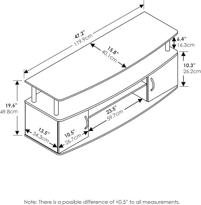 Furinno JAYA Large Entertainment Stand