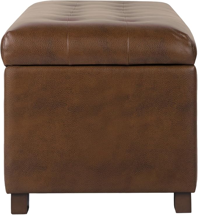 HomePop Large Tufted Storage Bench