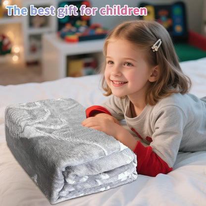 TEHALK Dinosaur Glow in The Dark Blanket for Boys/Girls/Toddler/Baby, Dinosaur Toys for Boy Age 3-12, Cute Funny Kids Throw Blanket for Birthday/Gifts 40"x 60"