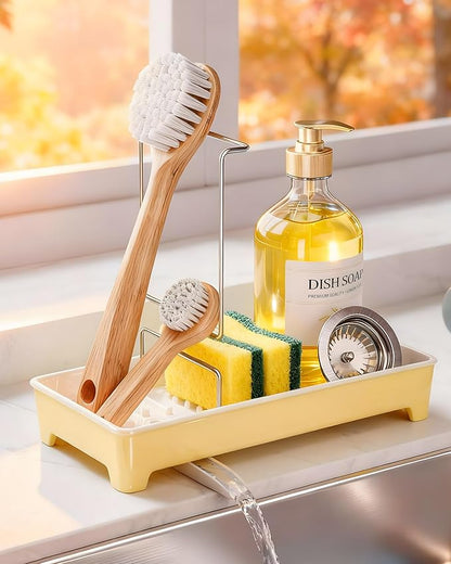 Minimalist Sink Caddy, Rustproof Sponge Holder