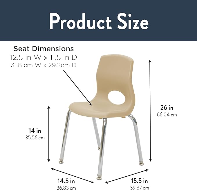 Children’s Factory MyPosture Plus 14" Chair, Tan