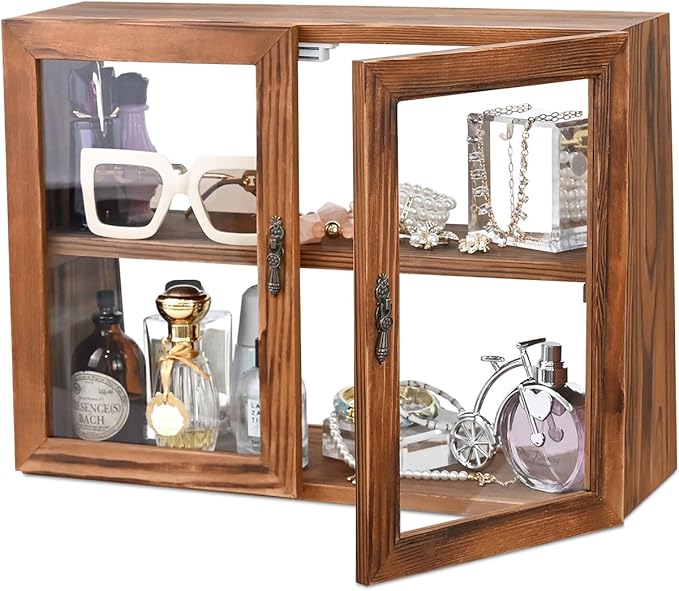 MOOCA Wood and Glass Display Case