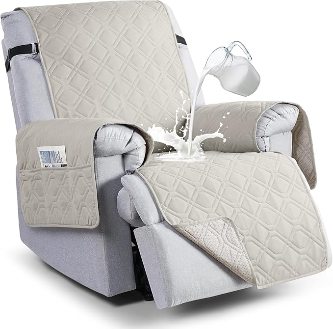 VANSOFY 100% Waterproof Recliner Chair Covers, Recliner Cover Non-Slip Dog
