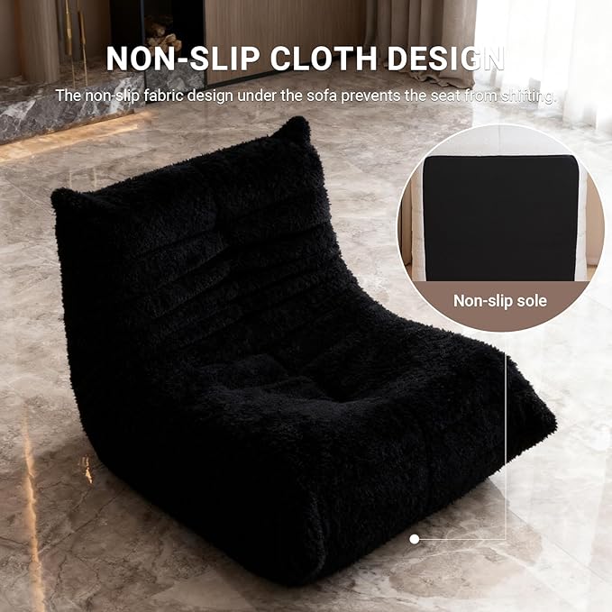 Giant Bean Bag Chair for Adults, Comfy Chairs for Bedroom, Memory Foam Chair