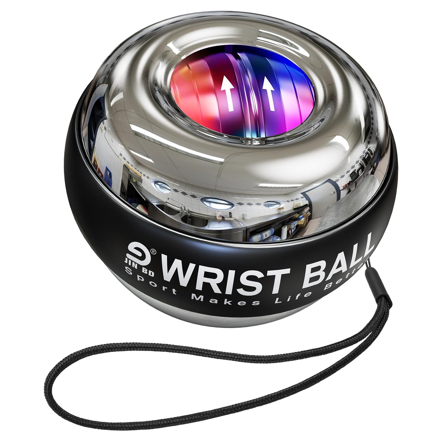 Wrist Trainer Ball Auto-Start Gyroscopic Forearm Exerciser Gyro Ball for Strengthen Arms, Fingers, Bones and Muscles