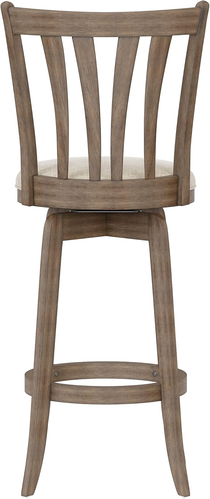 Hillsdale 29.5" Savana Wood Swival Bar Height Stool