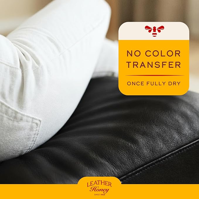 Leather Honey Black Recoloring Balm: Color Restorer and Scratch/Scuff Remover