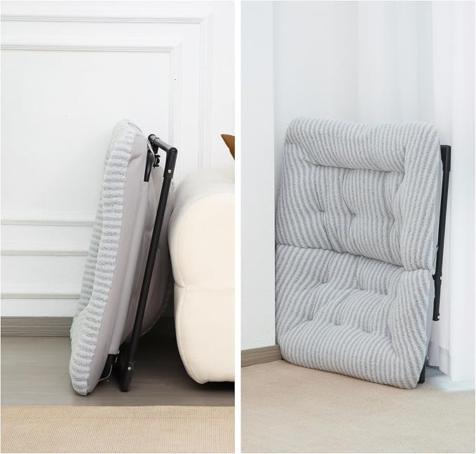 Comfy Saucer Chair for Adults, Soft Faux Fur Bedroom Chair, Accent Dorm Chairs
