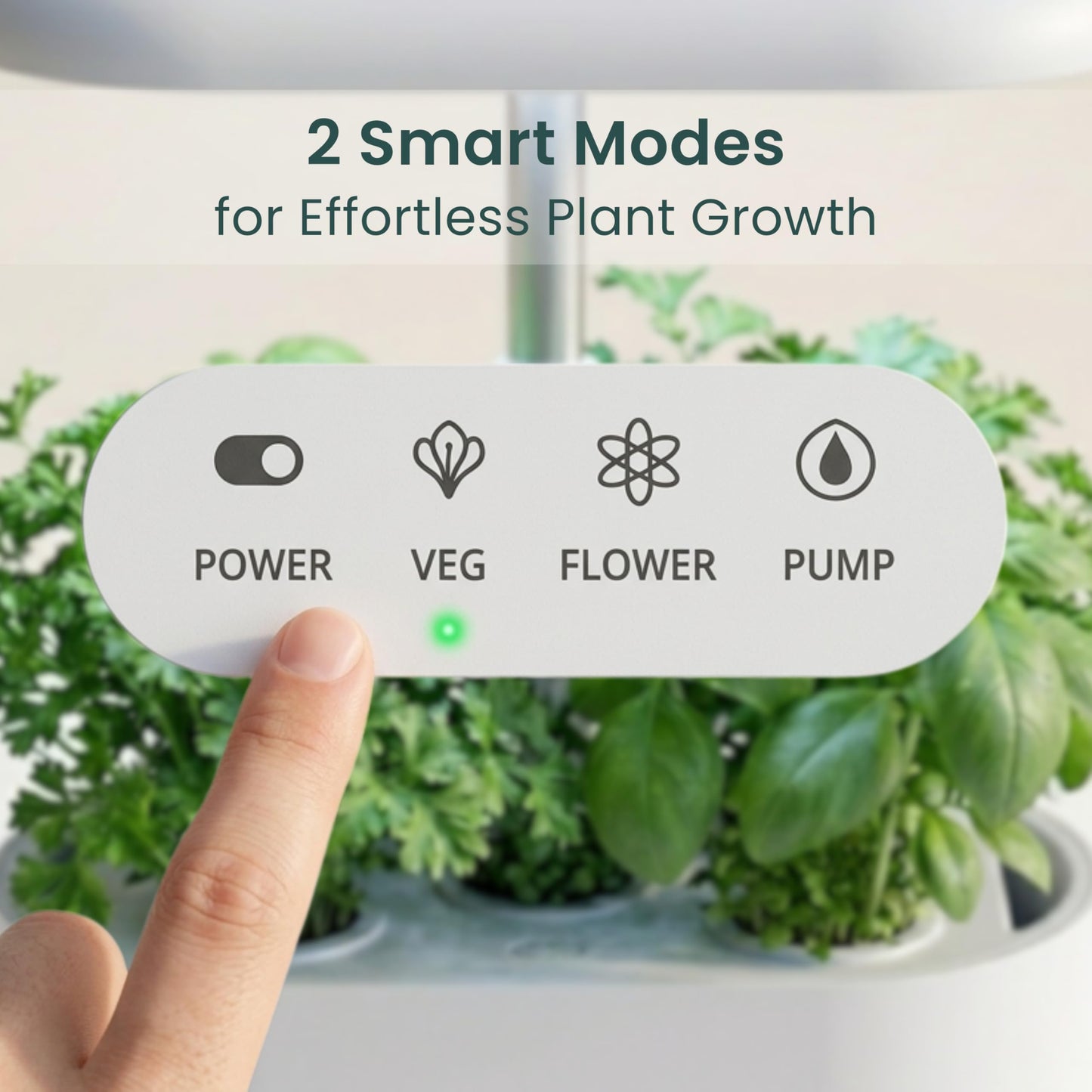 Nouri Hydroponics Growing System, 5 pod APP Smart Indoor Herb Garden Kit with LED Grow Lights, Hydroponic Herb Garden Indoor for Plant Lovers, Gardeners, Kitchen, Basil Seeds Included