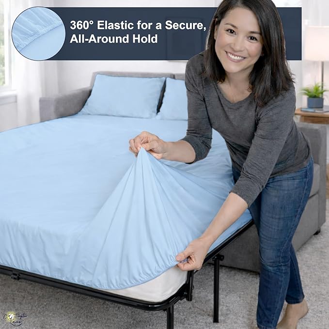 Cottington Lane Sleeper Sofa Sheets Full Size, 4 Piece Premium Quality 100%