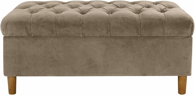 Homepop Home Decor | Tufted Ainsley Button Storage Ottoman Bench