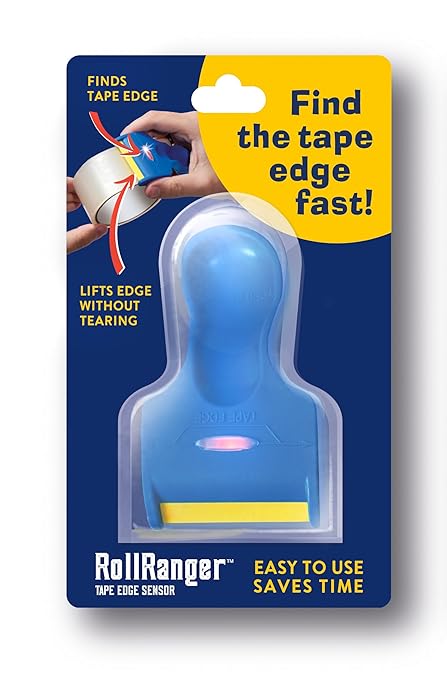 RollRanger Tape Edge Finder - Perfect for Shipping, Moving, Warehouses, and Offices - Locate Packing Tape Edges in Seconds and Lift Edge Without Tearing - Essential Home and Office Gadget