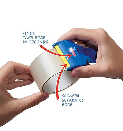 RollRanger Tape Edge Finder - Perfect for Shipping, Moving, Warehouses, and Offices - Locate Packing Tape Edges in Seconds and Lift Edge Without Tearing - Essential Home and Office Gadget