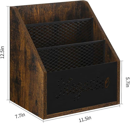 YINMIT Magazine Holder, Stepped 3 Tier Magazine Rack Floor, Magazine Storage Basket, Folder Organizer Bin for Magazines, Books, Newspapers