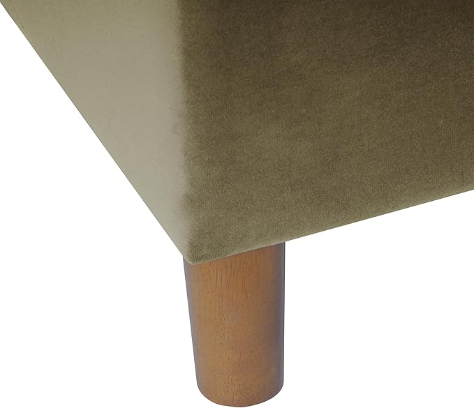 HomePop - Dinah 24" Storage Ottoman- Light Sage Green Velvet