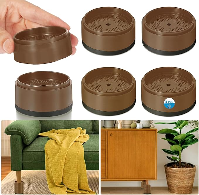 Bed Risers 1 inch, 2 inch, 3 inch, 4 inch Heavy Duty, Adjustable Furniture Riser