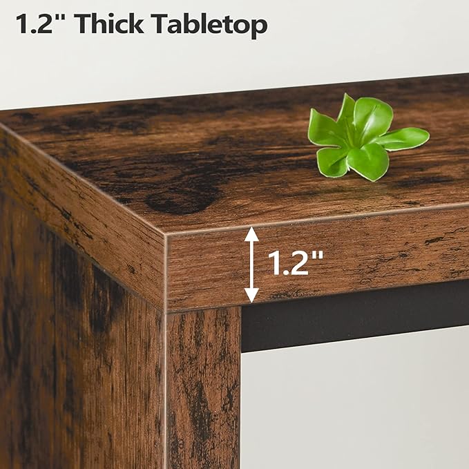 MAHANCRIS Console Table, 62.2" Long Sofa Table Behind Couch, Narrow Entryway