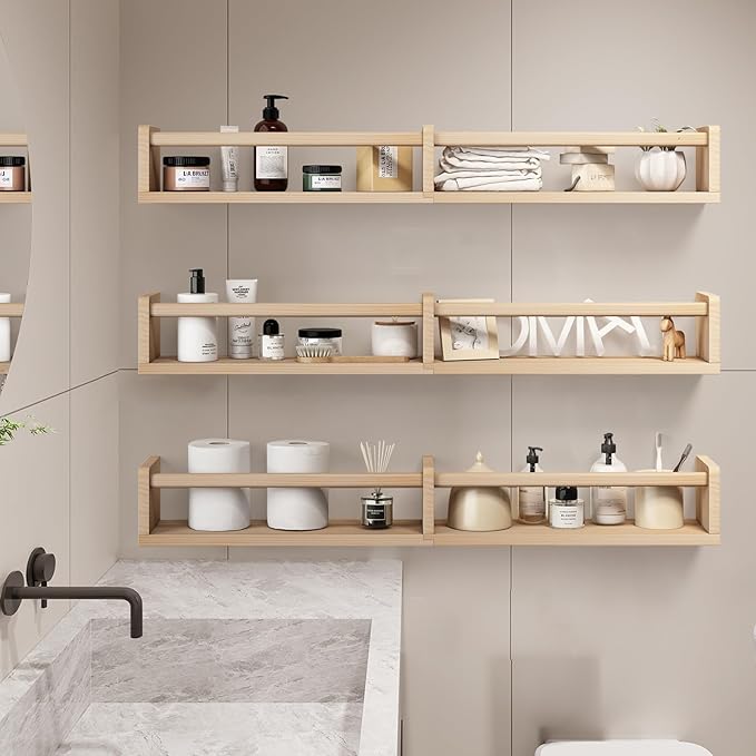 Fixwal Nursery Bookshelves, 32in Floating Bookshelves
