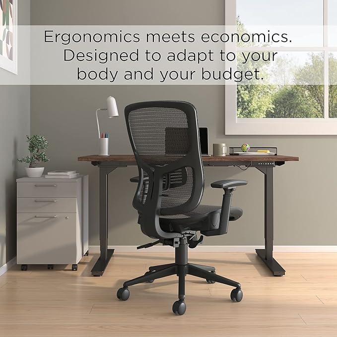STAPLES Kroy Ergonomic Task Chair, Lumbar Support, Adjustable Height