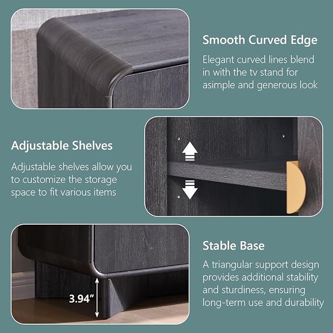 IFGET 70" Modern TV Stand for TVs Up to 80 inches, TV Console