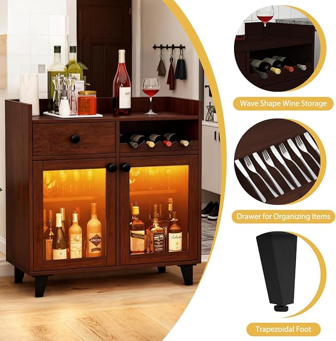 COCO DESIGN Small Wine Cabinet