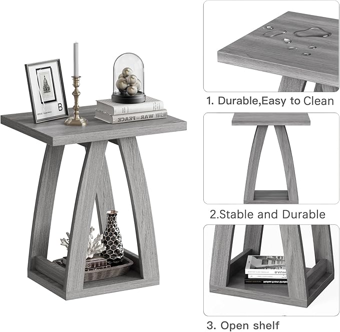 FROMJBEST End Tables Living Room, Side Table Beside Sofa, Nightstand