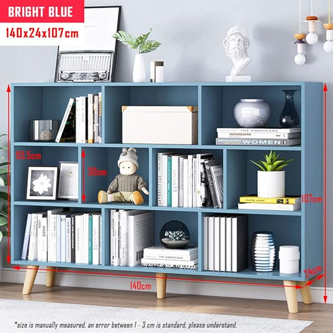 IOTXY Wooden Open Shelf Bookcase