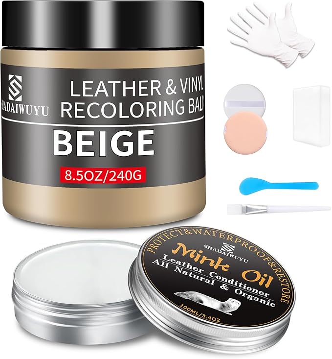 SHADAIWUYU 8.5oz Leather Recoloring Balm