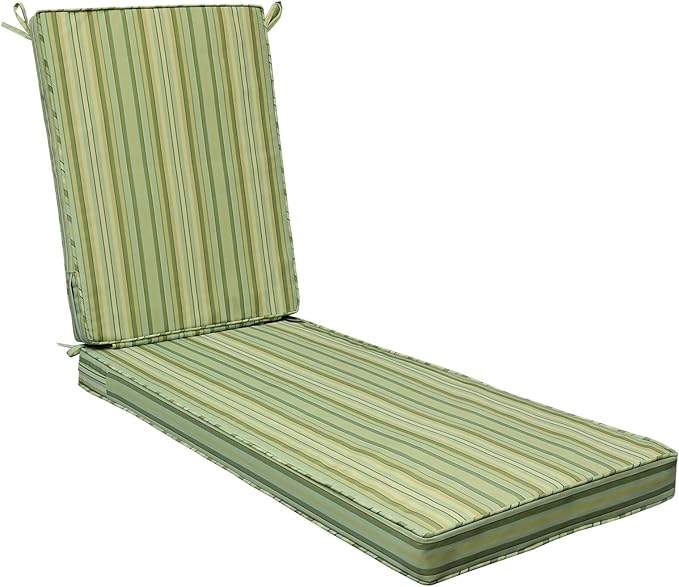 AAAAAcessories Outdoor Chaise Lounge Cushions, Fade-Resistant, Waterproof Patio