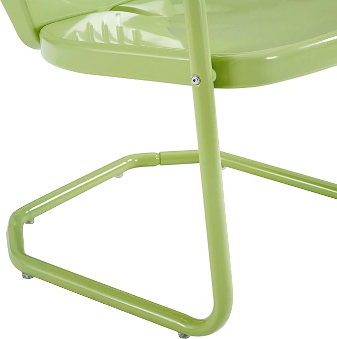 Crosley Furniture Griffith Outdoor Chair, Retro Metal Patio Chairs
